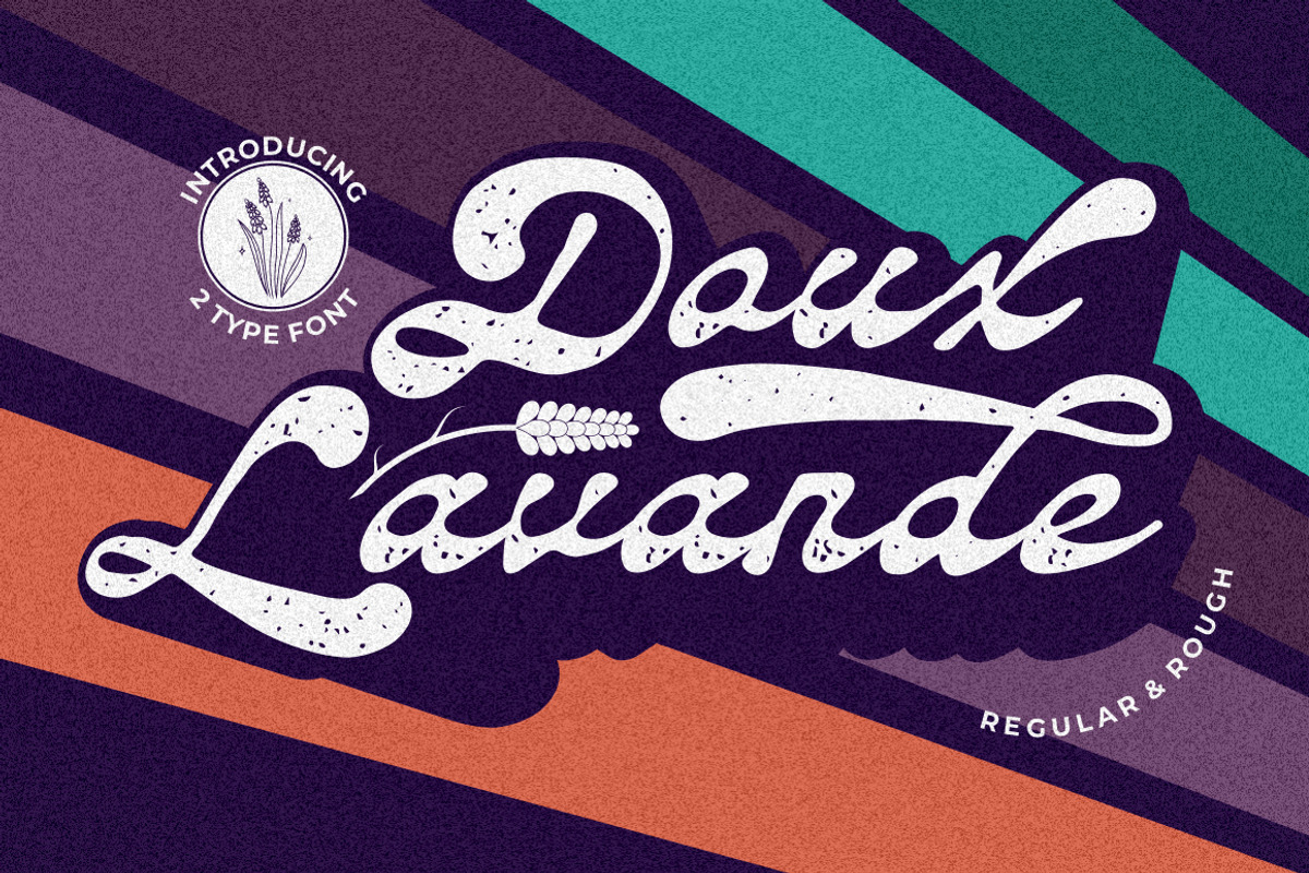 Daux Lavande - Display Font, a Script Font by PutraCetol Studio (Photo 1 of 12)