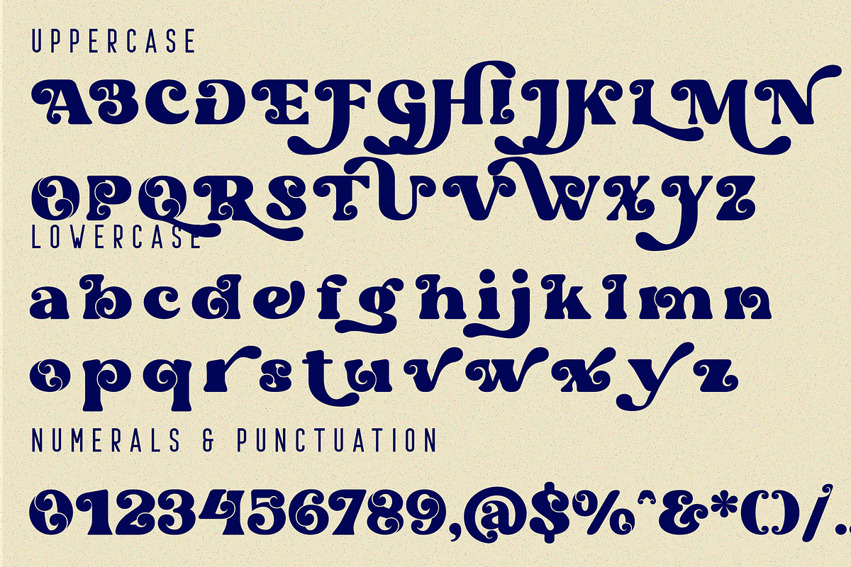 Boucher - Retro Ligature Font, a Serif Font by 177Studio (Photo 8 of 8)