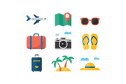 Tropical Beach Travel Icons Pack, an Object Graphic by jahid234 (Thumbnail 8 of 13)
