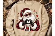 Funny Christmas Santa Claus PNG, a Seasonal Illustration by Craft Nest (Thumbnail 5 of 6)