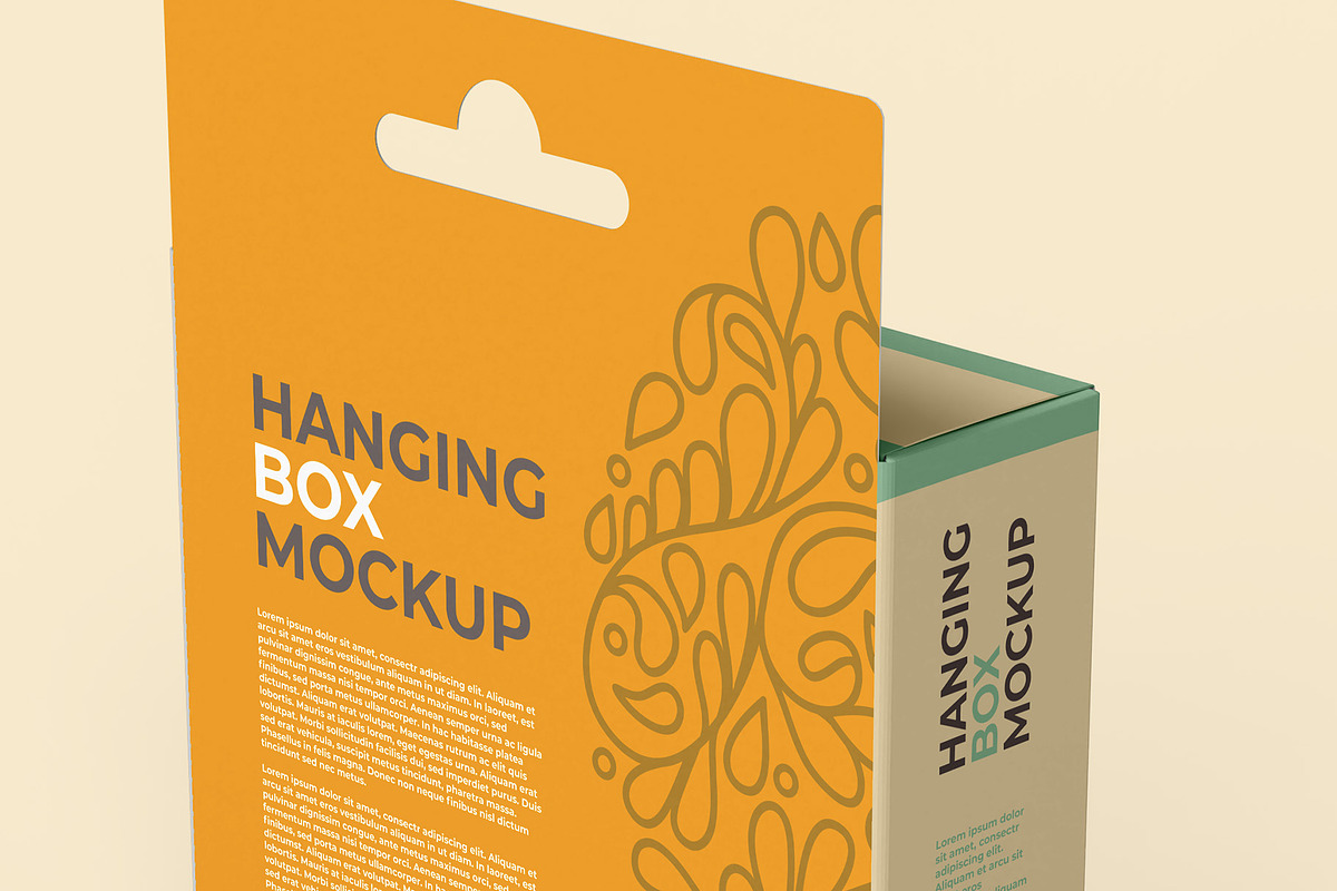Hanging Box Mockups - 11 views, a Packaging Mockup by Illusiongraphic (Photo 20 of 24)