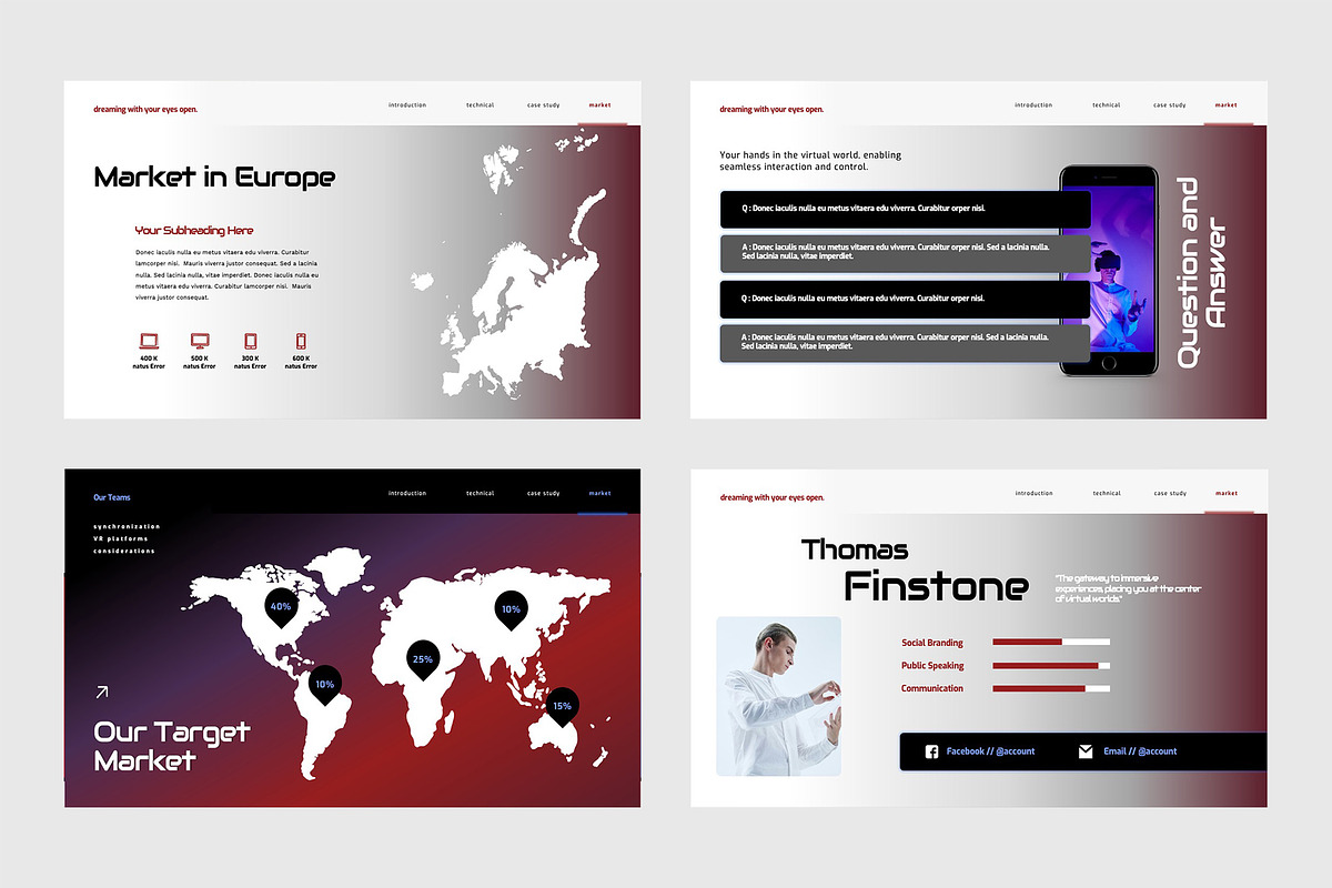 VR Pitch Deck Powerpoint Template, a Presentation Template by TMint Creative (Photo 5 of 6)