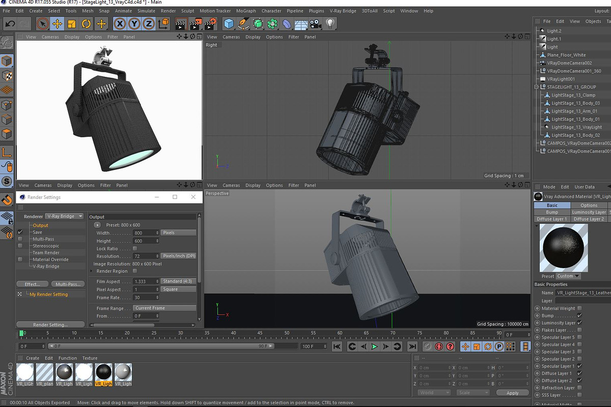 Stage Lighting Collection-4 PCS, an Object 3D Model by akerStudio (Photo 20 of 92)