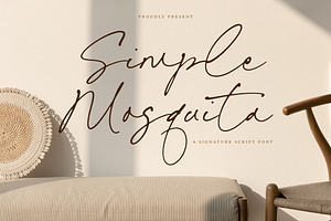 Simple Mosquita Font