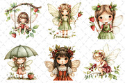 Strawberry Garden Fairies Clipart, an Illustration by Dream Creation (Thumbnail 3 of 6)