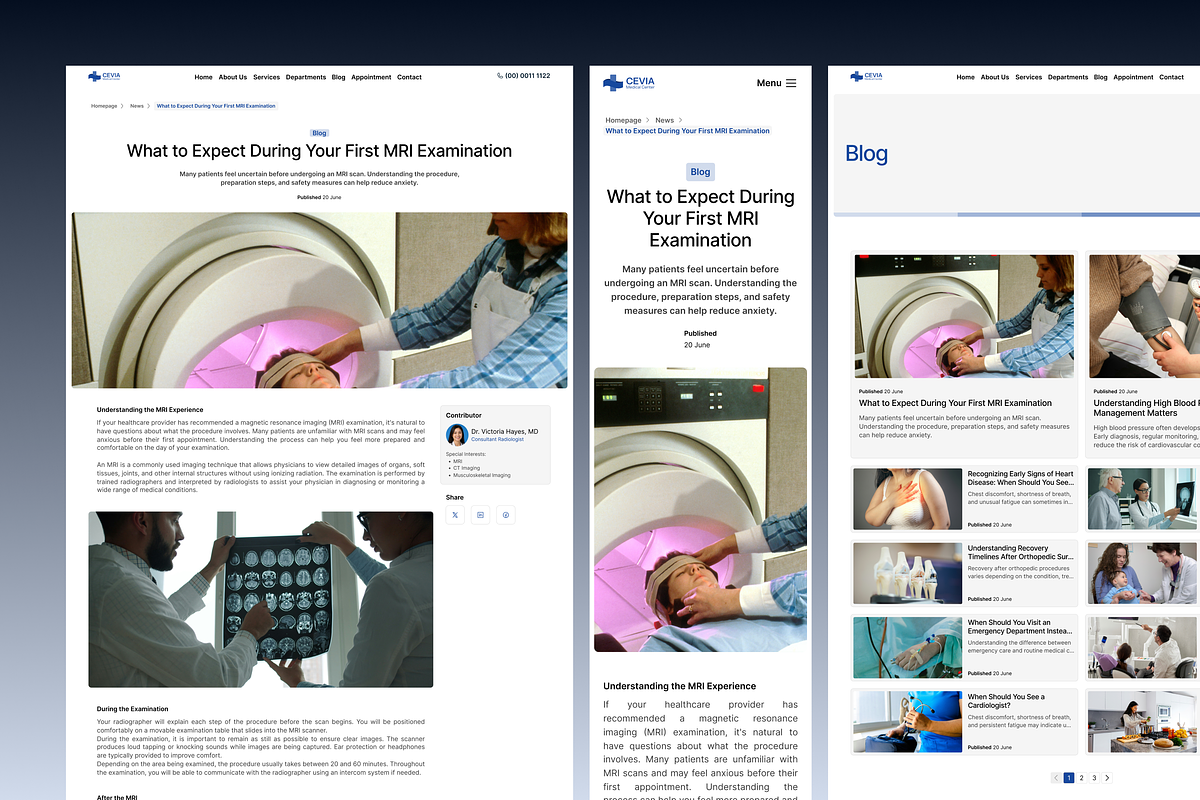 Hospital & Medical Figma Template, an UI Kit Template by Rozepaars Design (Photo 7 of 9)