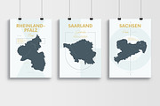 German States Maps | Poster, an Illustration by MaximGertsen (Thumbnail 4 of 10)