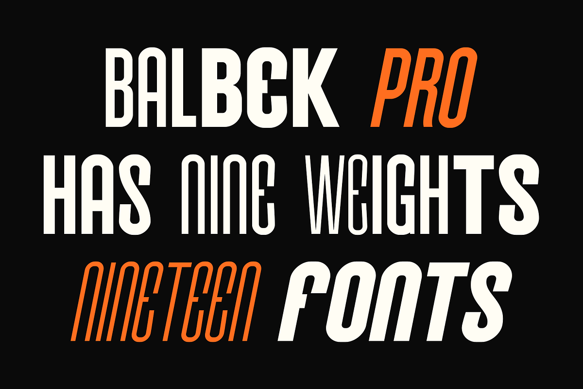 Balbek Pro - Modern Sans Serif, a Sans Serif Font by Valentino Vergan (Photo 18 of 18)