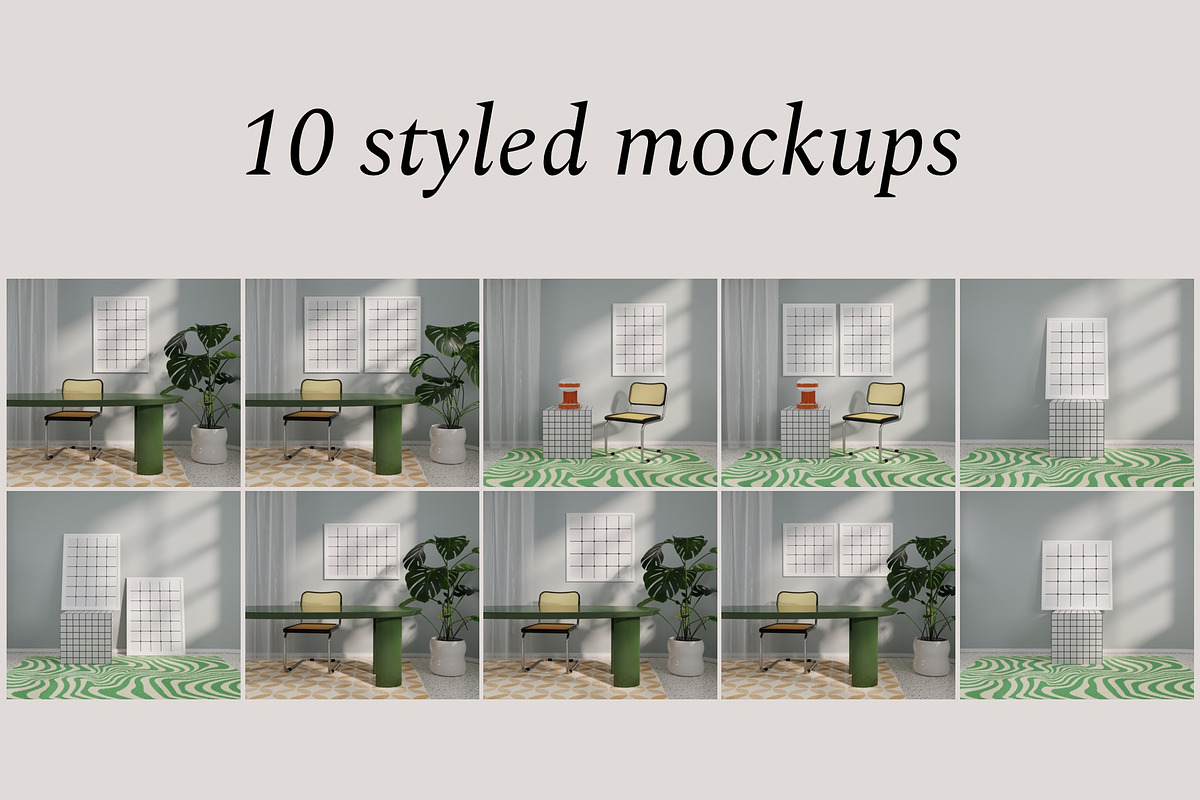 Frame Mockup Bundle SIENA, a Print Template by Bonumo (Photo 2 of 15)