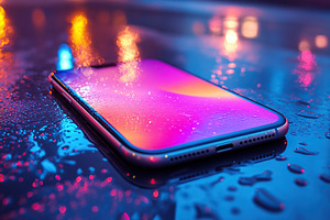 Modern smartphone with trendy pastel colors, a Technology Photo by AlyaAnd