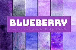 Watercolor Digital Papers Bundle