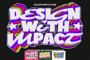 Retro Layered Stack Text Effect, a Layer Style Add-On by Matsero