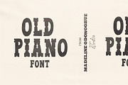 Old Piano | Hand Crafted Font, a Handwritten Font by Madeline ODonoghue Design (Thumbnail 1 of 10)