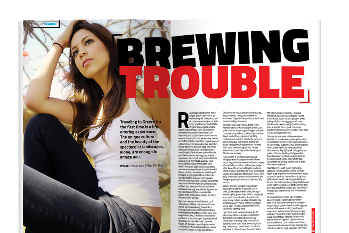 Indesign Magazine Template, a Magazine Template by Red Cactus Creative (Photo 6 of 23)