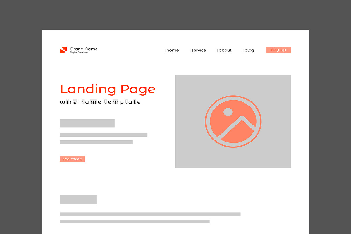 Prototyping Clean Wireframe Layout, a Wireframe Template by MightyDesign (Photo 2 of 9)