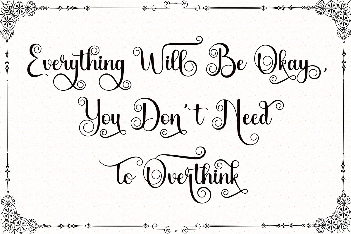 Aliyah - Swirly Calligraphy Font, a Script Font by Airotype (Photo 8 of 12)