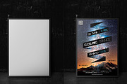 Dark Poster Mockup, a Print Template by CREATIVE DUDE (Thumbnail 5 of 6)