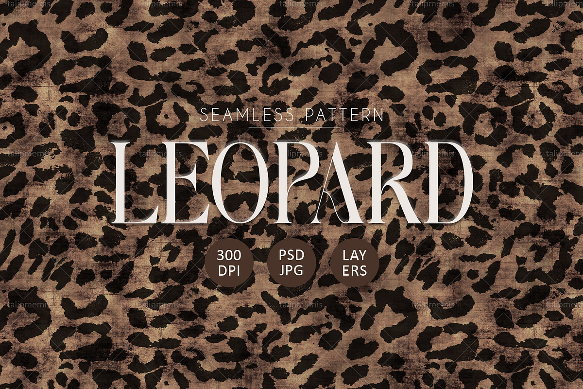 Vintage Leopard Print Seamless, a Pattern Graphic by Talip Memis (Photo 1 of 10)