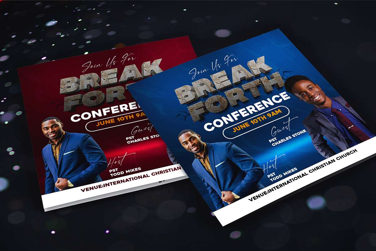 Church Conference Event Flyer, a Marketing Template by Transly Graphics