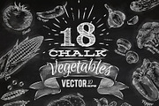Vegetables chalk, an Illustration by Anna (Thumbnail 1 of 5)