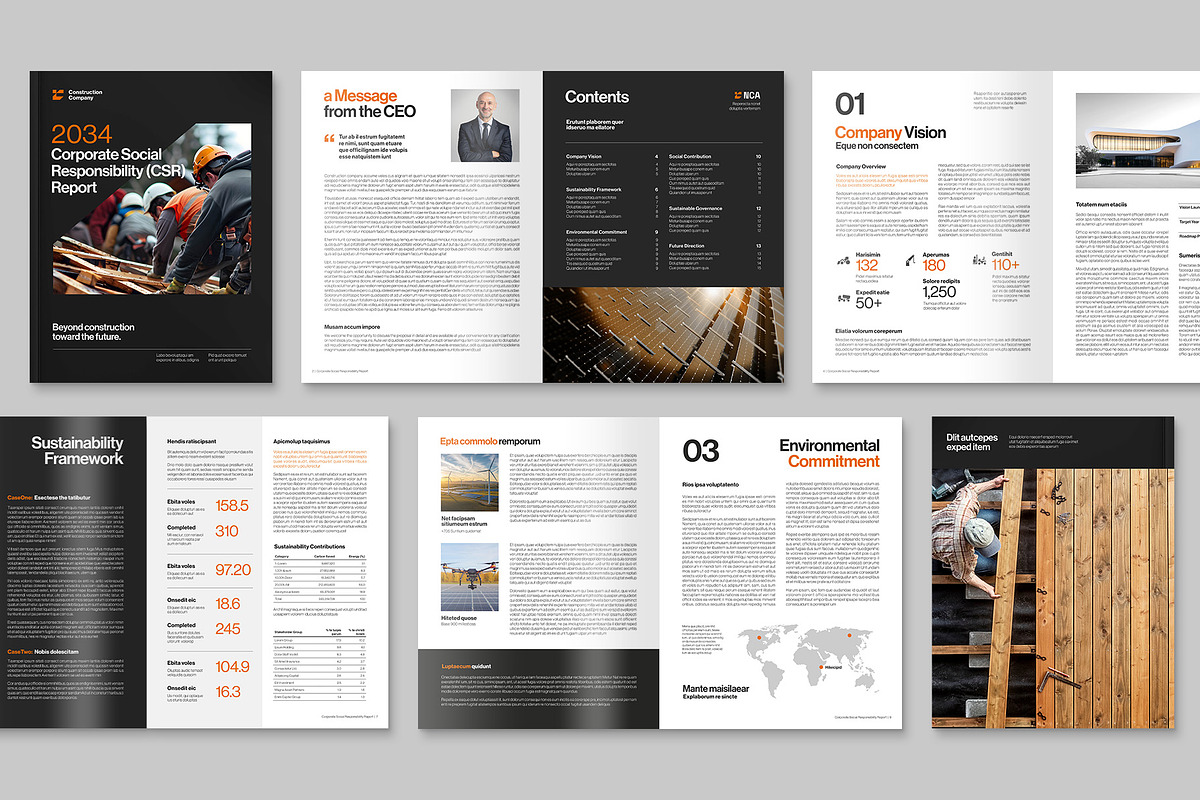 CSR Report Brochure Template, a Brochure Template by BrandPacks (Photo 2 of 6)