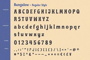 Bungalow - Display Font