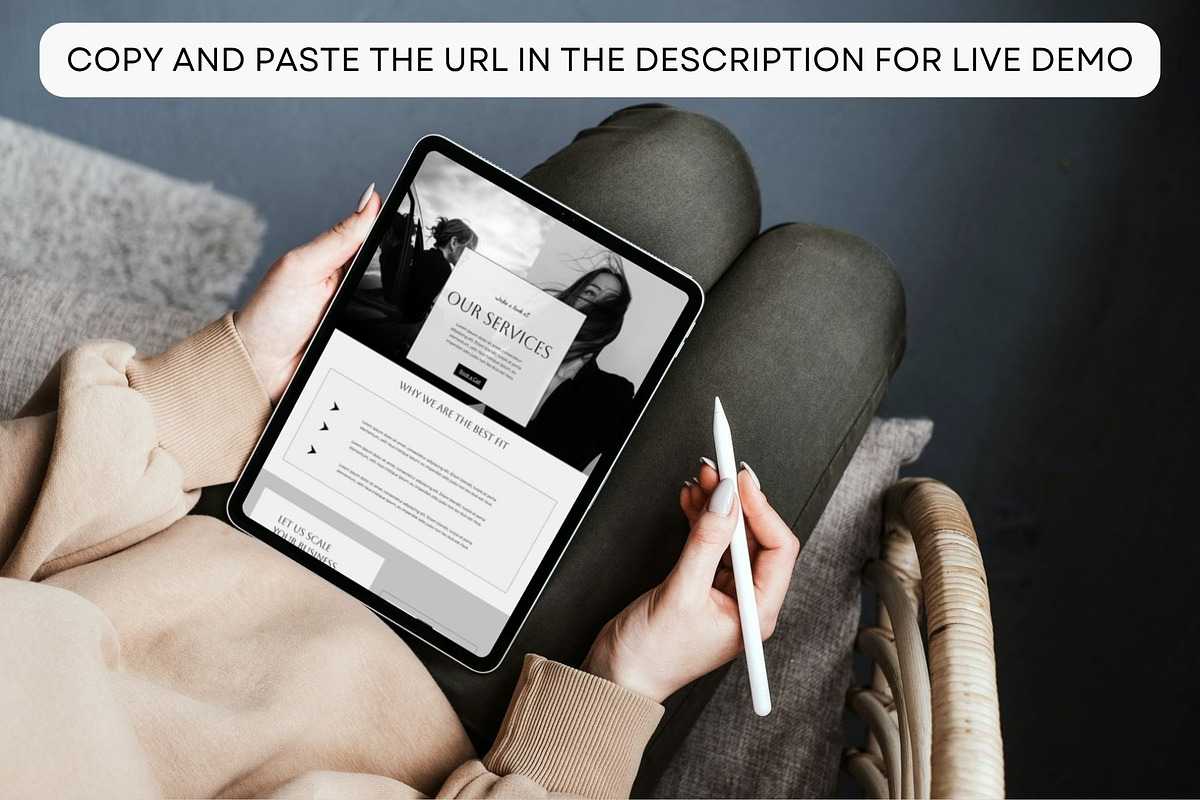 Wix Website Template Service, a Wix Template by Deepa Template Studio (Photo 3 of 13)