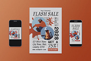 Orange Anti Design Flash Sale Flyer, a Flyer Template by Aiyari Graphic (Thumbnail 1 of 3)