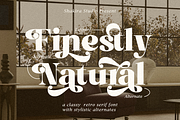 Finestly Natural - Retro Serif, a Serif Font by Shakira Studio (Thumbnail 1 of 10)