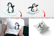 Sliding Penguin Clipart, a Graphic by Artnoy (Thumbnail 3 of 5)