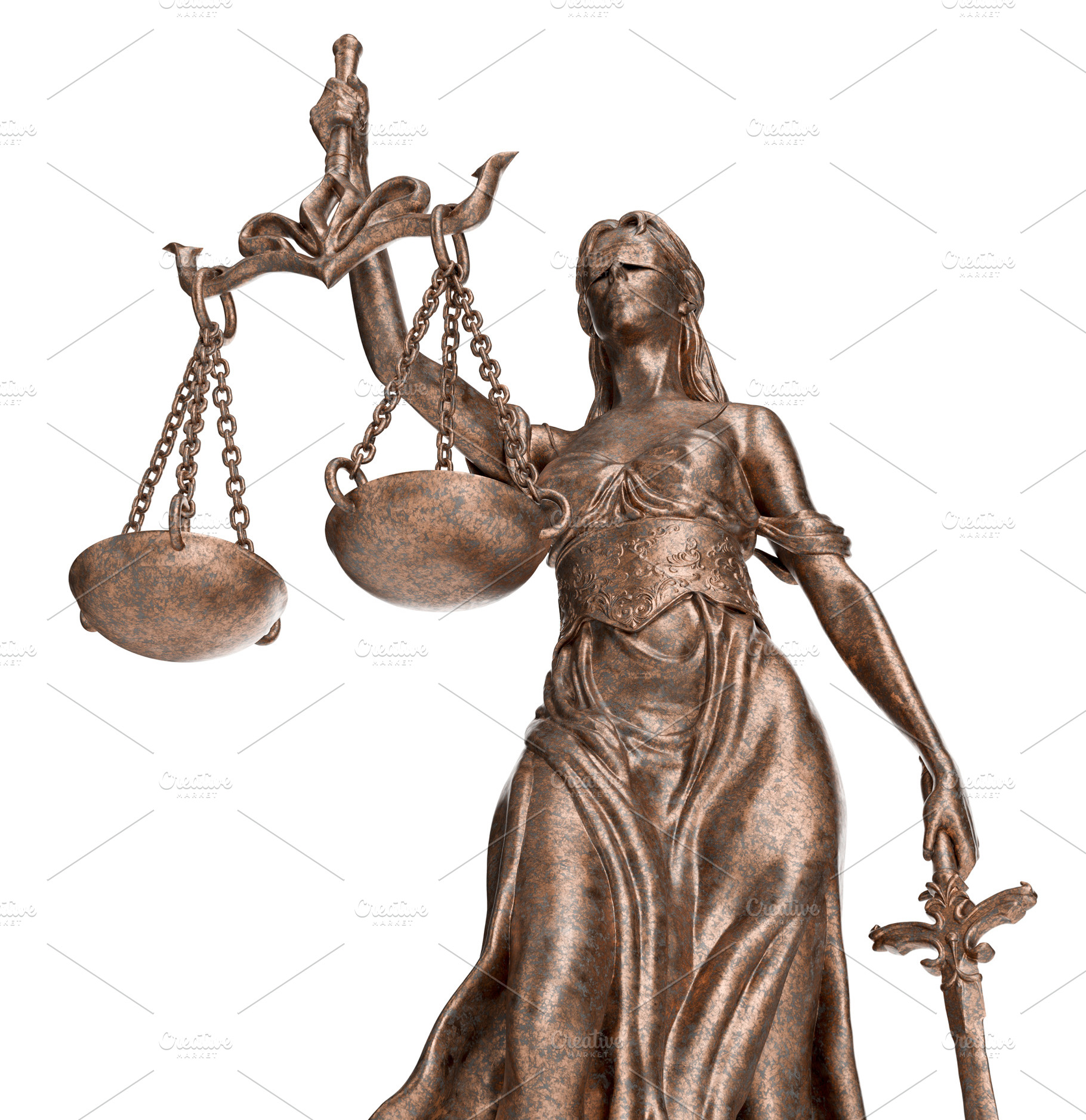 Bronze Lady of Justice Statue, an Arts & Entertainment Photo by Andy Dean Photography