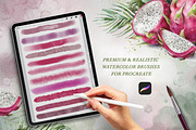 Watercolor Procreate Brushes., a Brush Add-On by VetaDesign (Thumbnail 4 of 7)