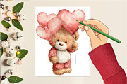 Whimsical Valentine's Day Clipart, an Illustration by DreamCafeArt (Thumbnail 6 of 6)