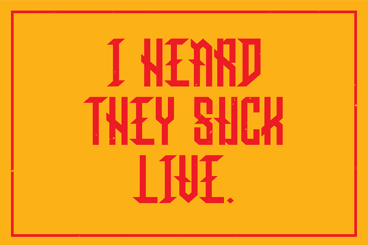 Judas Blackletter Display Font, a Blackletter Font by Fried Design Company (Photo 4 of 15)