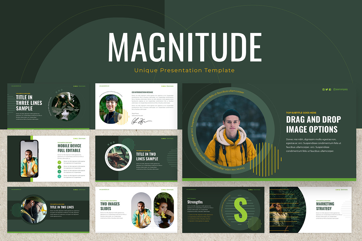 Magnitude Powerpoint Presentation, a Presentation Template by Zacomic Studios (Photo 1 of 9)