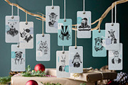 Printable advent calendar, a Poster Template by handsketched (Thumbnail 3 of 8)