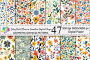 Ditsy Pastel Flowers Seamless Patter, a Pattern Graphic by Canvas Craft (Thumbnail 1 of 6)