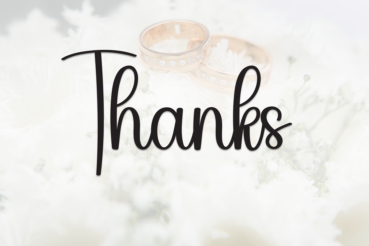 Wedding | Script Font, a Handwritten Font by Scratchones (Photo 9 of 9)