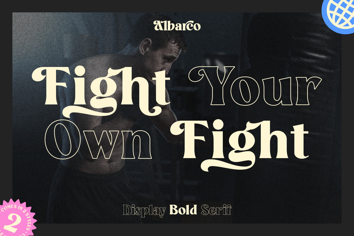Albarco Bold Serif Font, a Serif Font by Mbonster Design Studio (Photo 11 of 12)