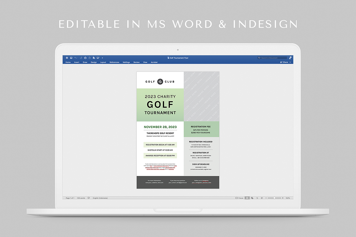 Golf Event Flyer Bundle, a Flyer Template by Leaflove (Photo 6 of 6)