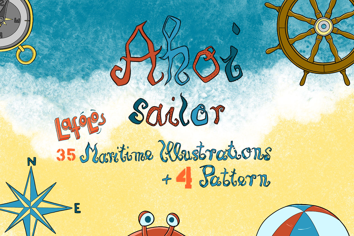 AHOI sailor - Maritime Illustrations, an Animal Illustration by LAFOLO (Photo 1 of 6)
