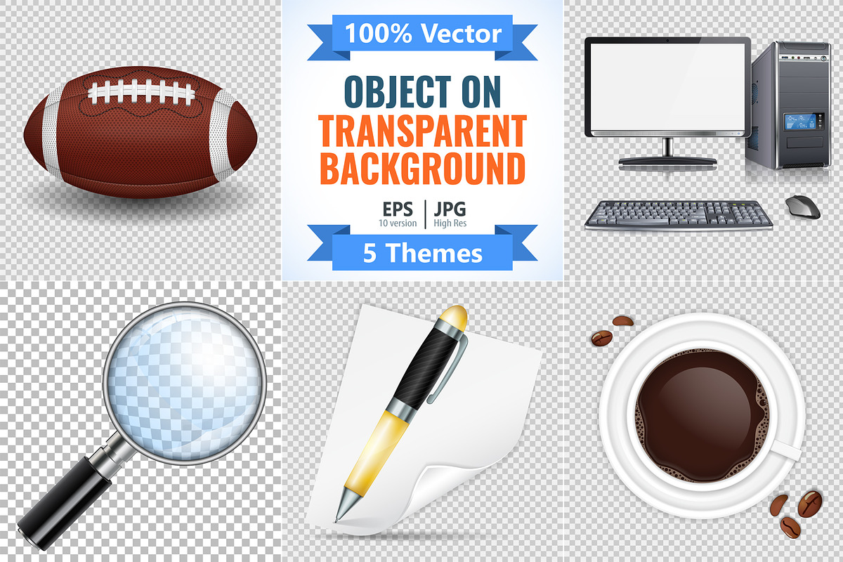 Objects on Transparent Background, an Education Illustration by TAlex (Photo 1 of 6)