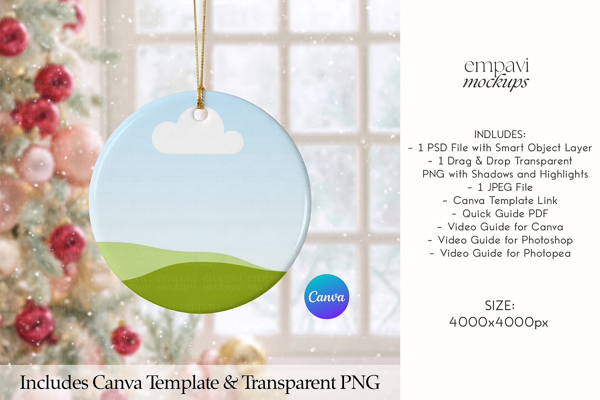 Ornament Mockup, a Household Mockup by EmpaviMockups (Photo 3 of 6)