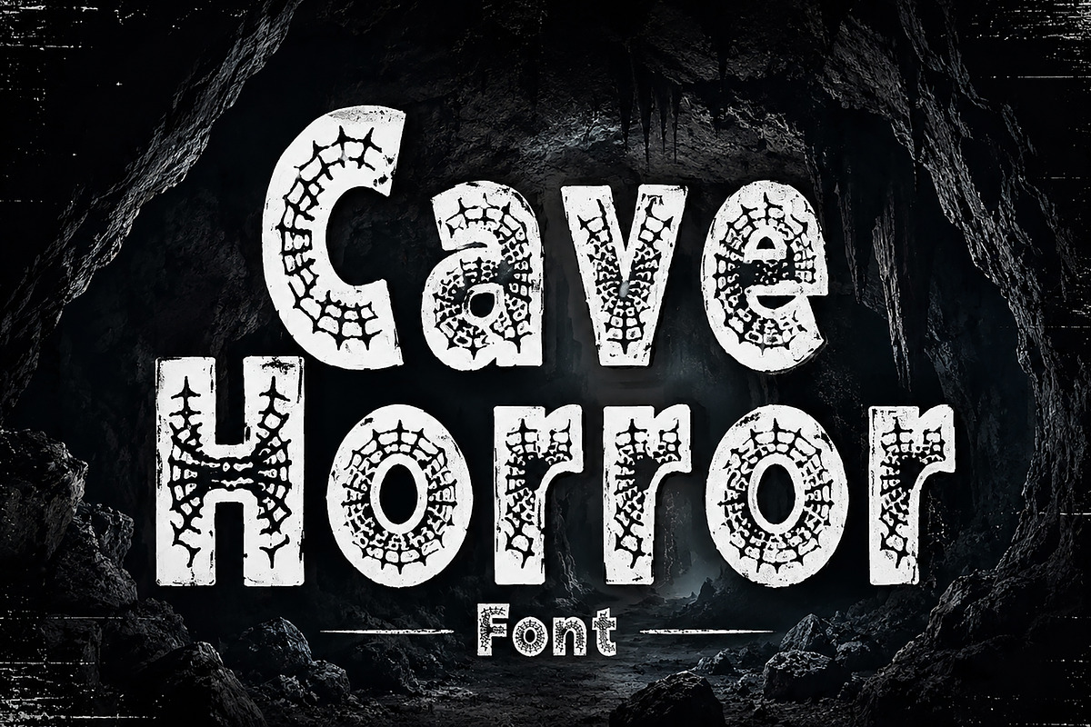 Cave Horror, a Serif Font by Wow Magic (Photo 1 of 5)