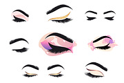 Eye Makeup Logo Set, a Branding & Logo Template by IKarGraphics (Thumbnail 5 of 5)