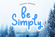 Be Simply Monoline Calligraphy Font