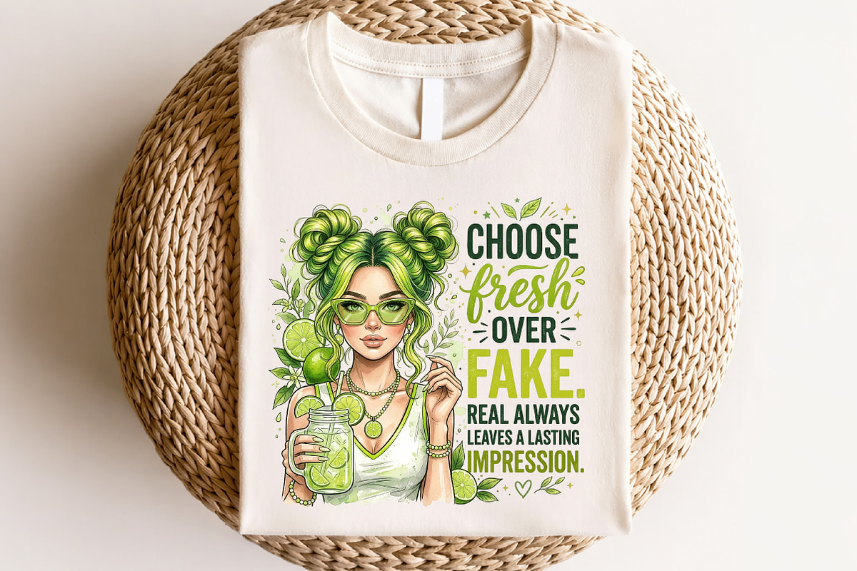 Choose Fresh over Fake Summer Lime, a Seasonal Illustration by CraftArtStudio (Photo 4 of 4)