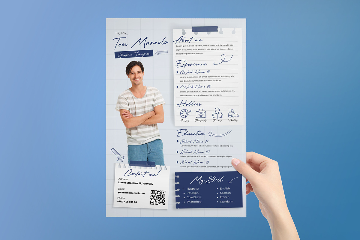 Casual CV / Resume, a Resume Template by Aarley Kaiven (Photo 2 of 2)