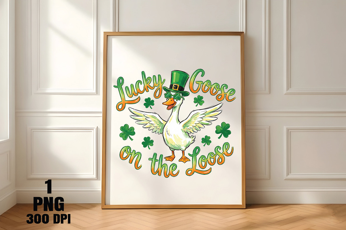 Lucky Goose On The Loose Png, an Illustration by Daily.Designs (Photo 5 of 5)