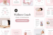 Health & Wellness templates, a Social Media Template by LiliesandBerries (Thumbnail 3 of 21)